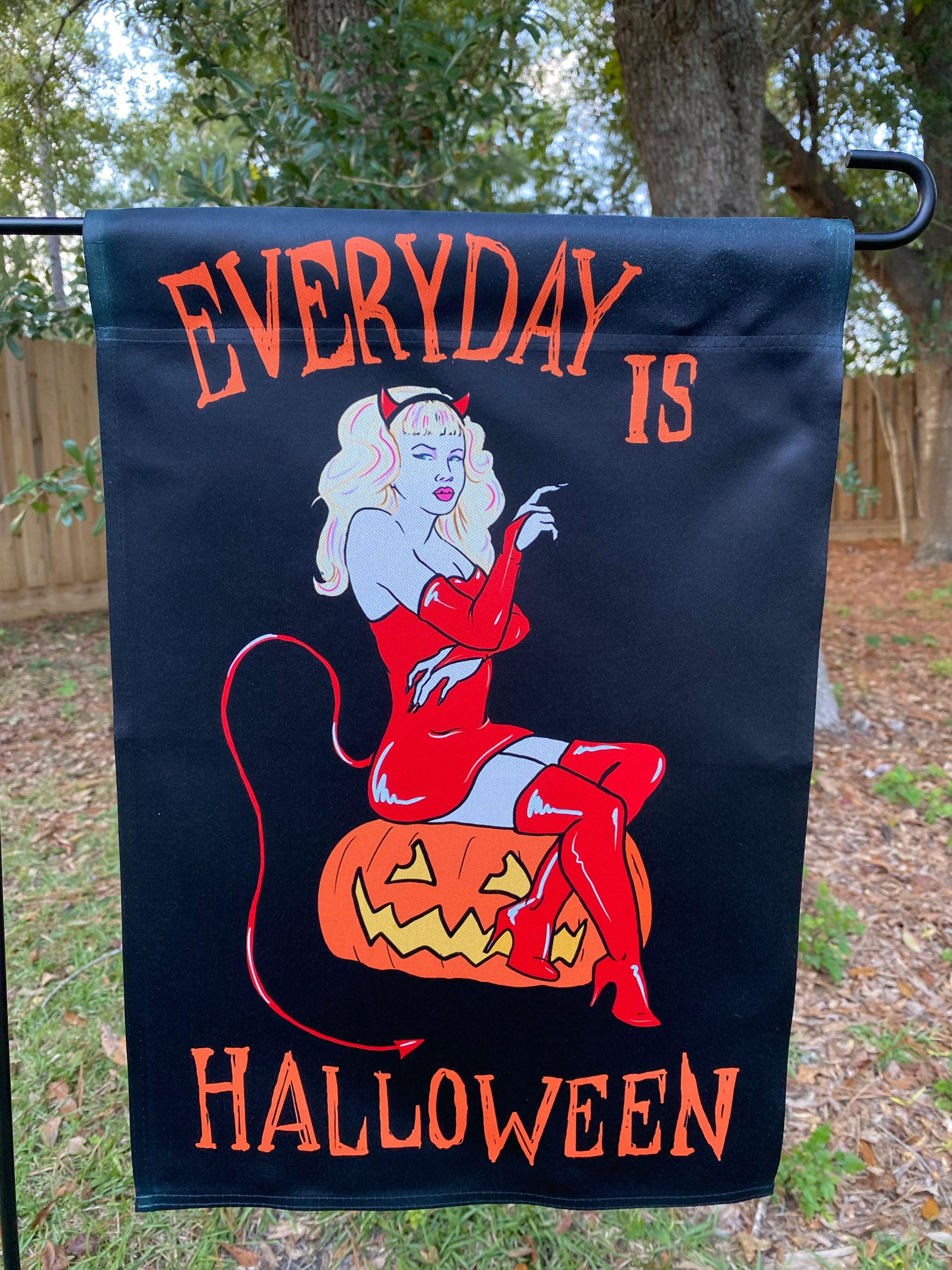 Everyday is Halloween- Devil- Garden Flag- Limited stock!