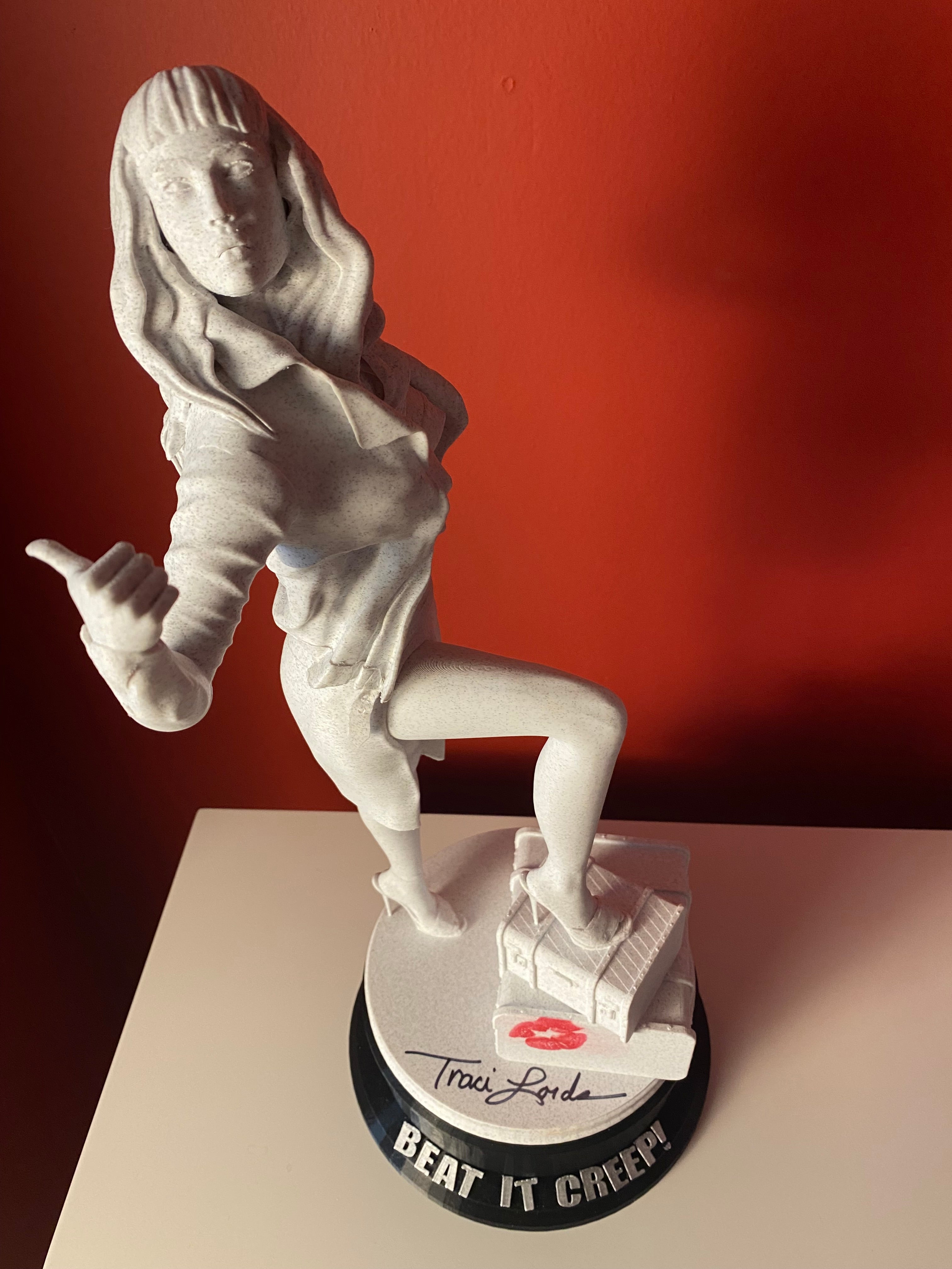 LIMITED EDITION! *** 19 INCH 3D PRINTED "BEAT IT CREEP" STATUE.
