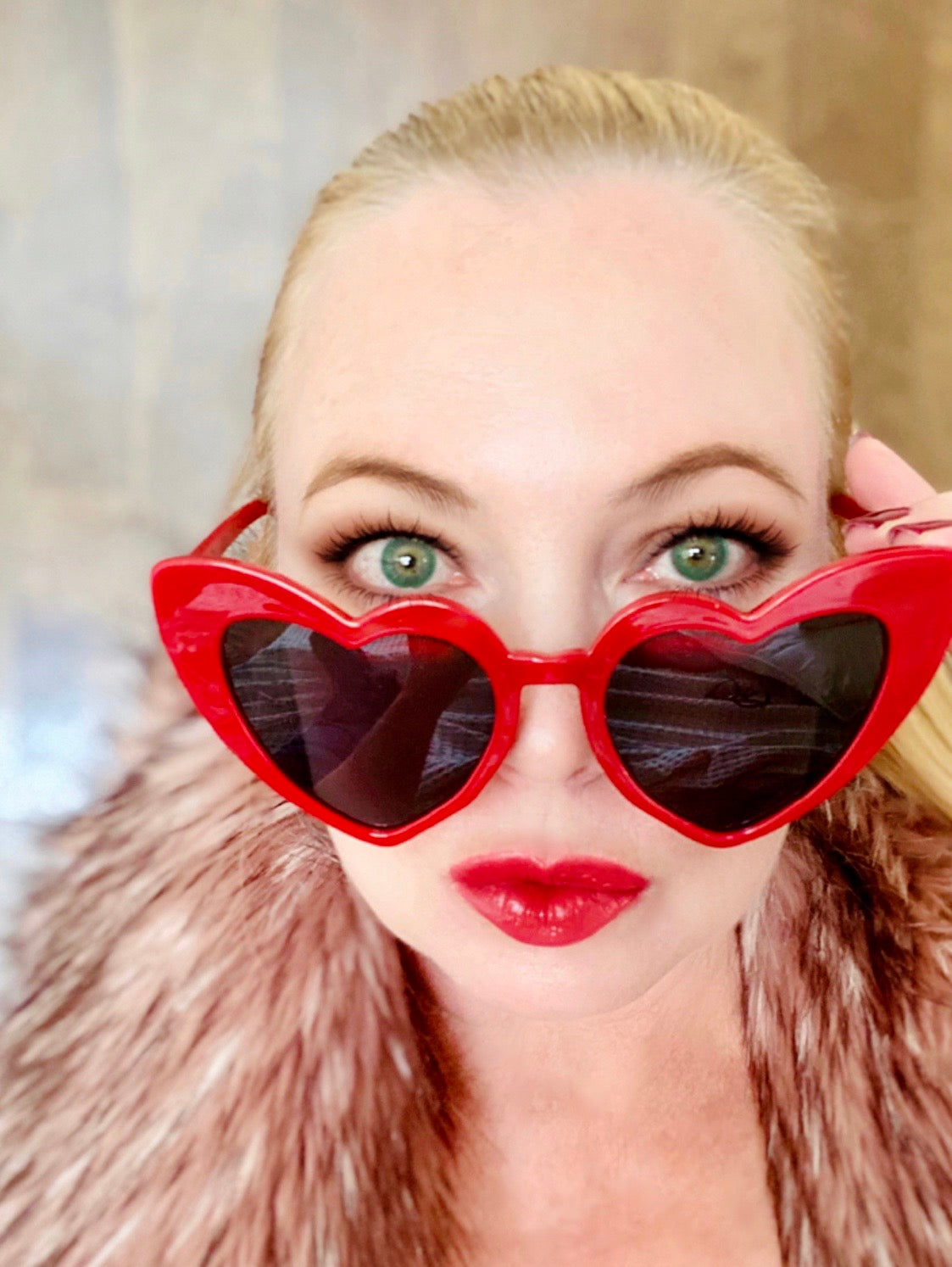 Heart shaped glasses Clearance